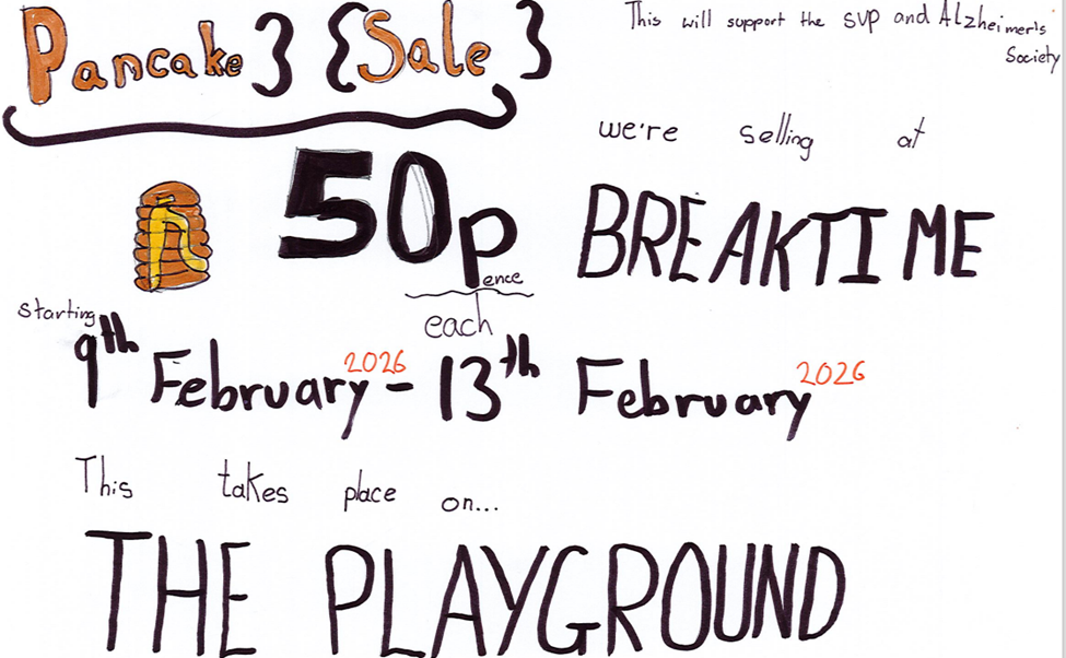 Mini Vinnies - Pancake Sale - w/c 9th Feb